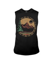 Into The Forest I Go Funny Hiking Camping Sleeveless Tee tile