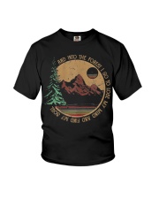 Into The Forest I Go Funny Hiking Camping Youth T-Shirt tile