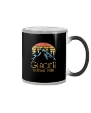 Vintage Glacier National Park Montana Retro Color Changing Mug tile