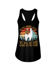 Funny Sloth Hiking Team Ladies Flowy Tank tile