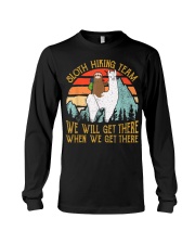 Funny Sloth Hiking Team Long Sleeve Tee tile