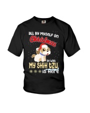Shih Tzu Christmas 21 Youth T-Shirt tile