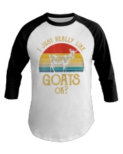 I Just Really Like Goats Funny Farmer T-Shirt Baseball Tee tile
