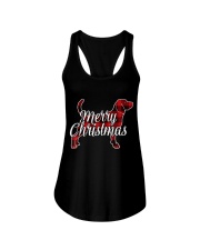 Basset Hound Christmas 9 Ladies Flowy Tank tile