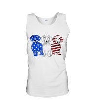 Dachshund America Unisex Tank tile