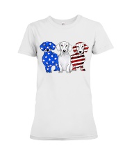 Dachshund America Premium Fit Ladies Tee tile