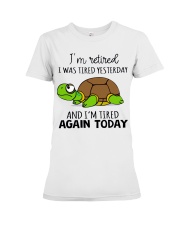 Retired Turtles Premium Fit Ladies Tee tile