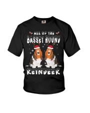 Basset Hound Christmas 29 Youth T-Shirt tile