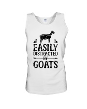Easily Distracted By Goats Unisex Tank tile