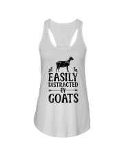 Easily Distracted By Goats Ladies Flowy Tank tile