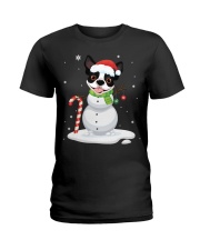 Boston Terrier Christmas 38 Ladies T-Shirt tile