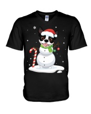 Boston Terrier Christmas 38 V-Neck T-Shirt tile