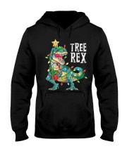 Dinosaur Tree rex Christmas Hooded Sweatshirt tile