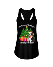 Boston Terrier Christmas 21 Ladies Flowy Tank tile