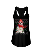 Shih Tzu Christmas 13 Ladies Flowy Tank tile