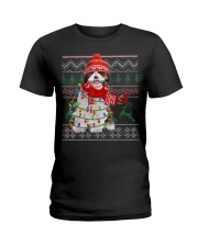 Shih Tzu Christmas 13 Ladies T-Shirt tile