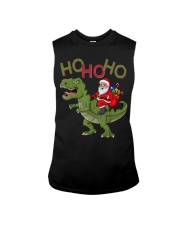 Dinosaur Ho Ho Ho Christmas Sleeveless Tee tile