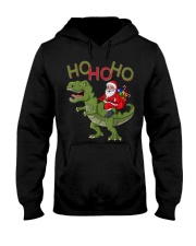 Dinosaur Ho Ho Ho Christmas Hooded Sweatshirt tile
