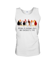 Husband Crazy Chicken Unisex Tank tile