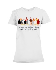 Husband Crazy Chicken Premium Fit Ladies Tee tile