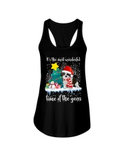 Shih Tzu Christmas 8 Ladies Flowy Tank tile