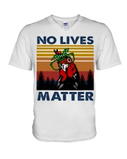 No Lives Matter Chicken V-Neck T-Shirt tile