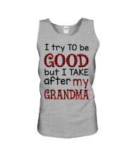 I Try To Be Good But I Take After My Grandma Unisex Tank tile