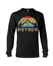 Retro Vintage Mountains Nature Hiking Long Sleeve Tee tile