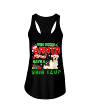 Shih Tzu Christmas 30 Ladies Flowy Tank tile
