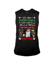 Shih Tzu Christmas 666 Sleeveless Tee tile