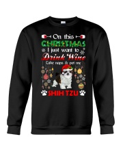 Shih Tzu Christmas 666 Crewneck Sweatshirt tile