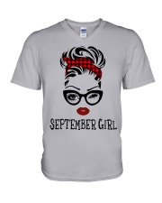 September Girl V-Neck T-Shirt tile