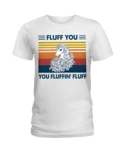 Fluff you unicorn Ladies T-Shirt tile