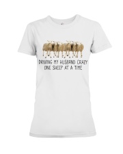 Husband Crazy Sheeps Premium Fit Ladies Tee tile