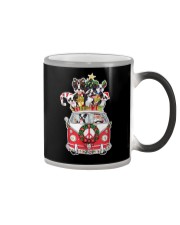 Boston Terrier Christmas 26 Color Changing Mug tile