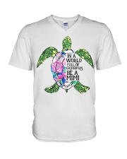 Mimi Turtles V-Neck T-Shirt tile