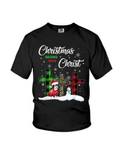 Boston Terrier Christmas 18 Youth T-Shirt tile