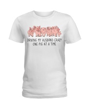 Husband Crazy Pigs Ladies T-Shirt tile