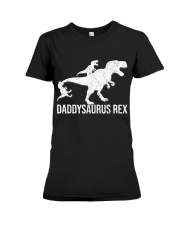 Daddysaurus Rex Premium Fit Ladies Tee tile
