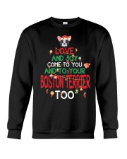 Boston Terrier Christmas 12 Crewneck Sweatshirt tile