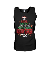 Boston Terrier Christmas 12 Unisex Tank tile