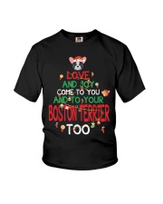 Boston Terrier Christmas 12 Youth T-Shirt tile