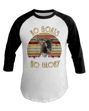 no goats no glory vintage Baseball Tee tile