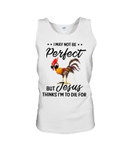 I May Not Be Perfect Chicken Unisex Tank tile