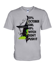 October Girl 51 V-Neck T-Shirt tile