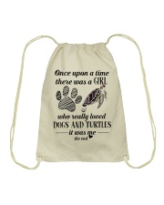 DOG AND TURTLES Drawstring Bag tile