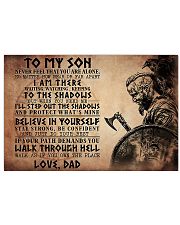 To My Son Viking 17x11 Poster front