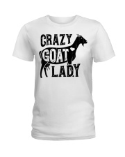 Crazy Goat Lady Ladies T-Shirt tile