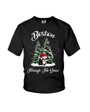 Boston Terrier Christmas 22 Youth T-Shirt tile