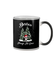 Boston Terrier Christmas 22 Color Changing Mug tile
